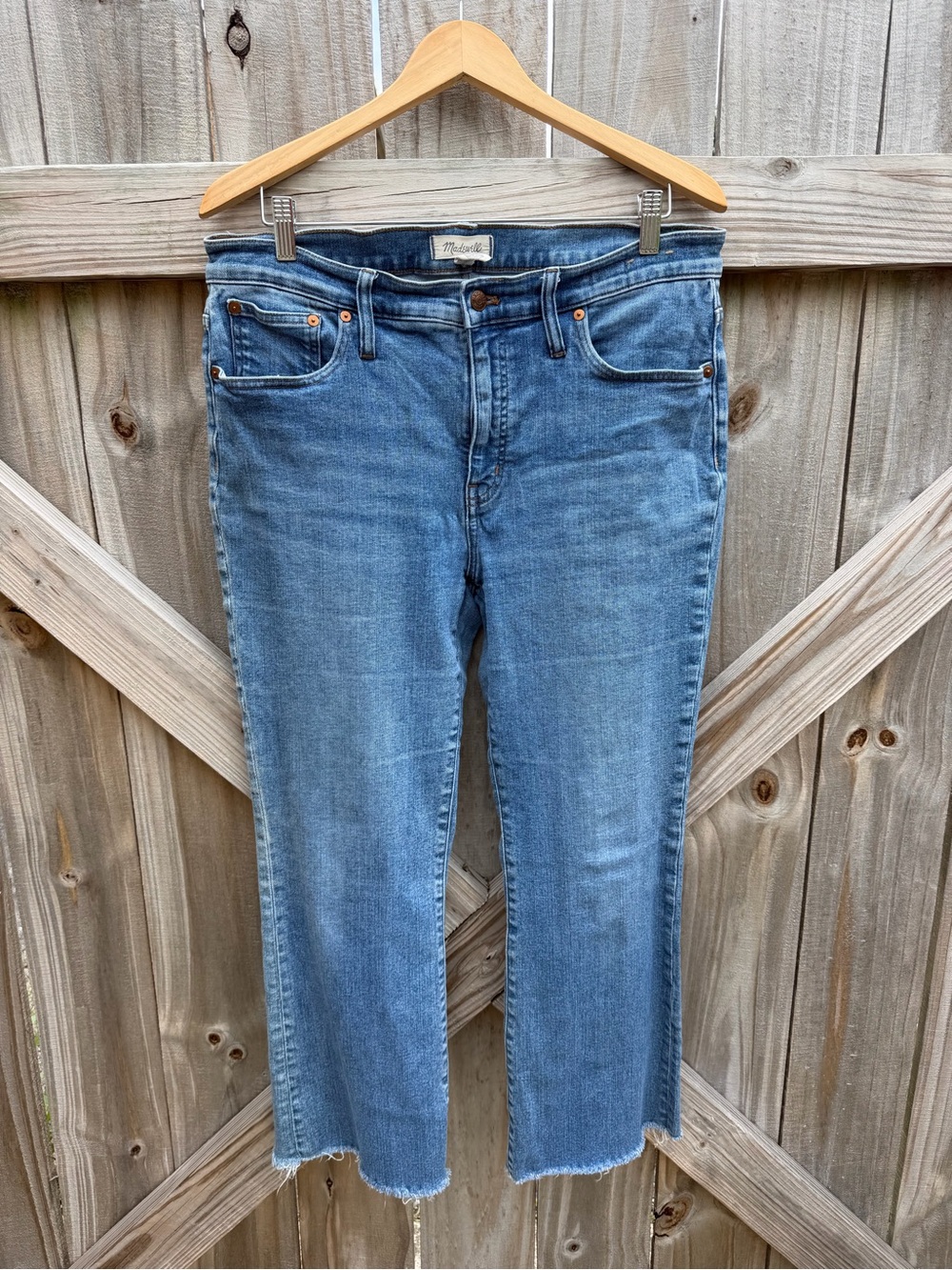 Madewell Kickout Crop Denim